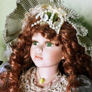 Beautiful porcelain doll